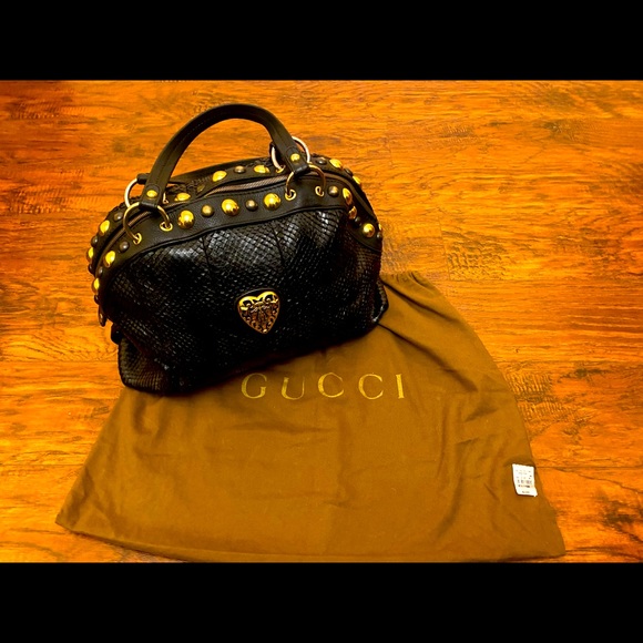 Gucci Python Black Babouska Handbag- Limited Edition - Picture 6 of 9